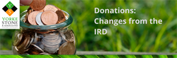 Donations - Important updates from the IRD