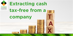 Extracting cash tax-free from a company