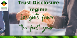 Trust Disclosure regime – Insights from the first year