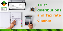 Trust distributions and tax rate change