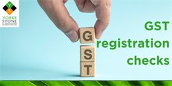 GST registration checks