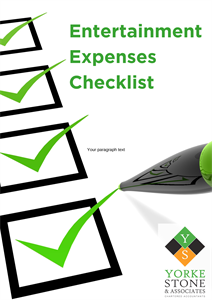 Entertainment Expenses Checklist